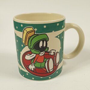 1994 Warner Bros Marvin the Martian Seasons Greetings Holiday Mug